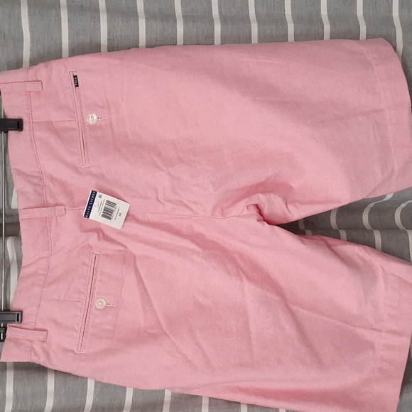 Polo Flat Front Shorts in Raspberry color - Picture 2 of 4